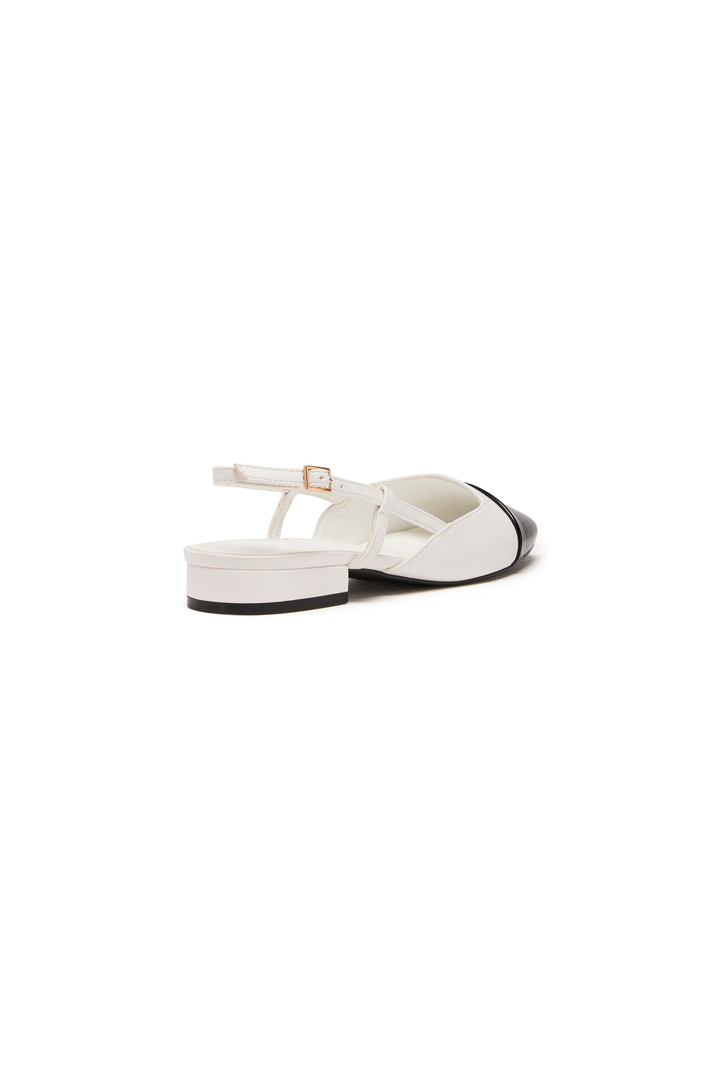 THERAPY Selene Point Heel White Black by Selfie Leslie
