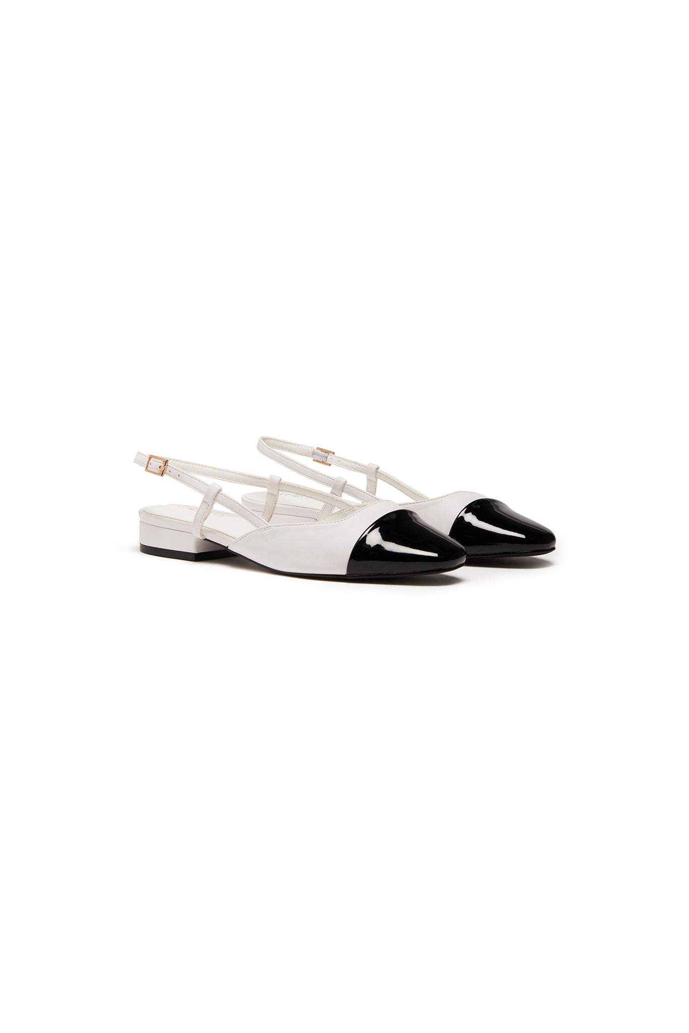 THERAPY Selene Point Heel White Black by Selfie Leslie