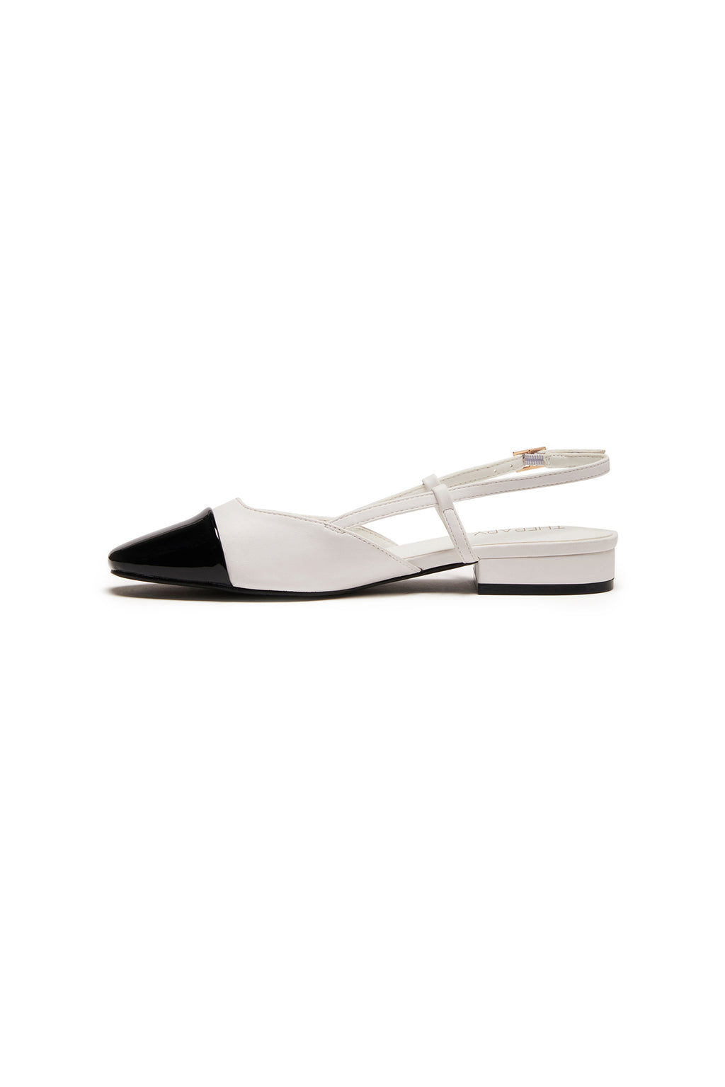 THERAPY Selene Point Heel White Black by Selfie Leslie