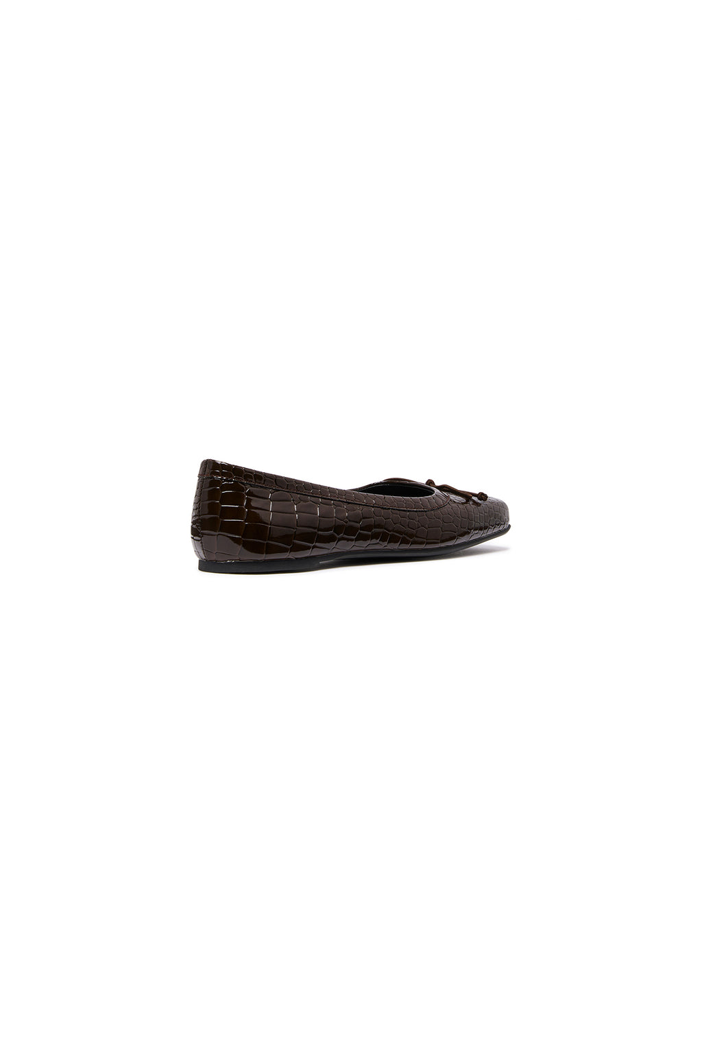 THERAPY Laine Ballet Flat Chocolate Croc by Selfie Leslie