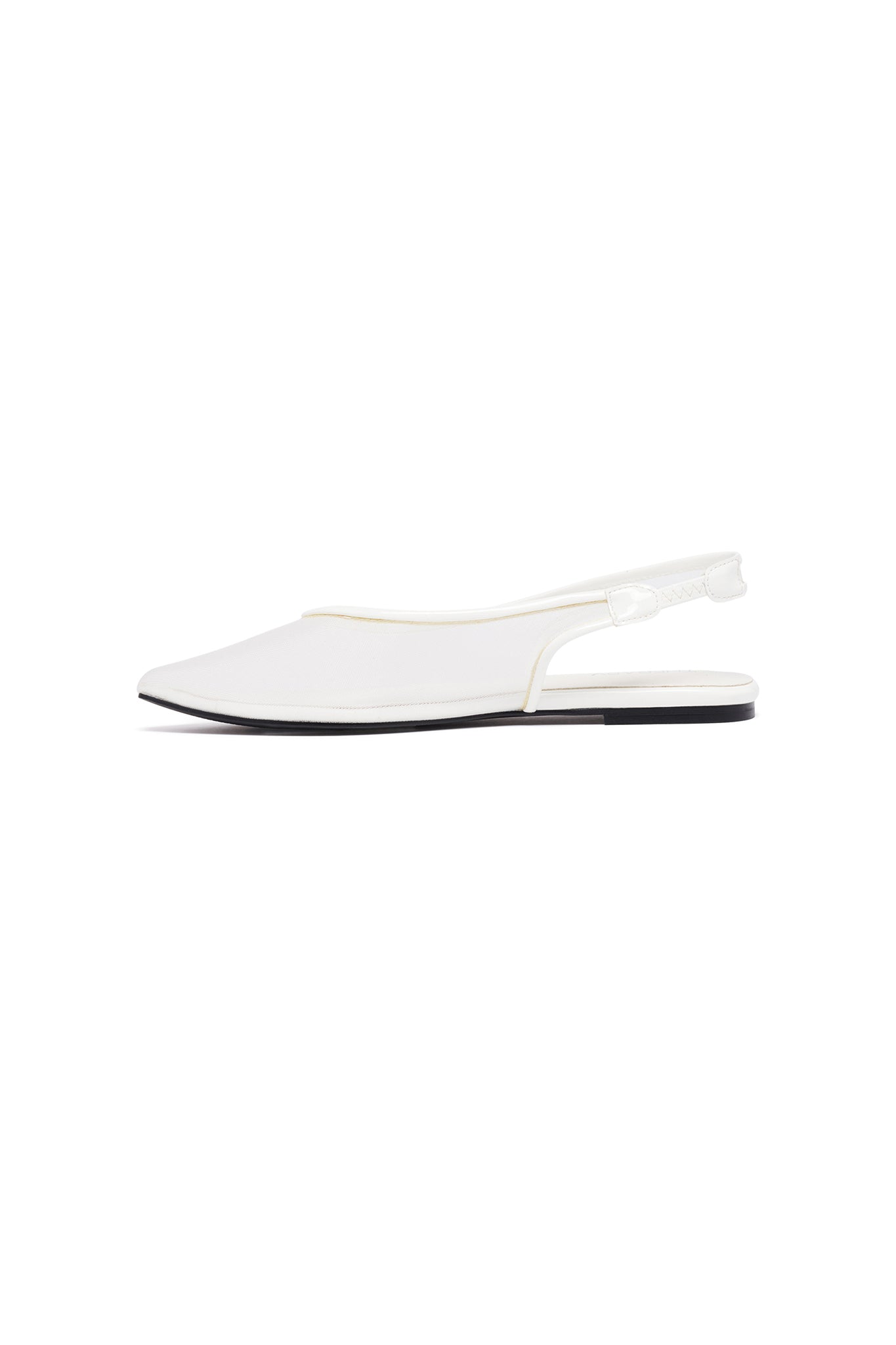 THERAPY Lazer White Patent Ballet Flat by Selfie Leslie