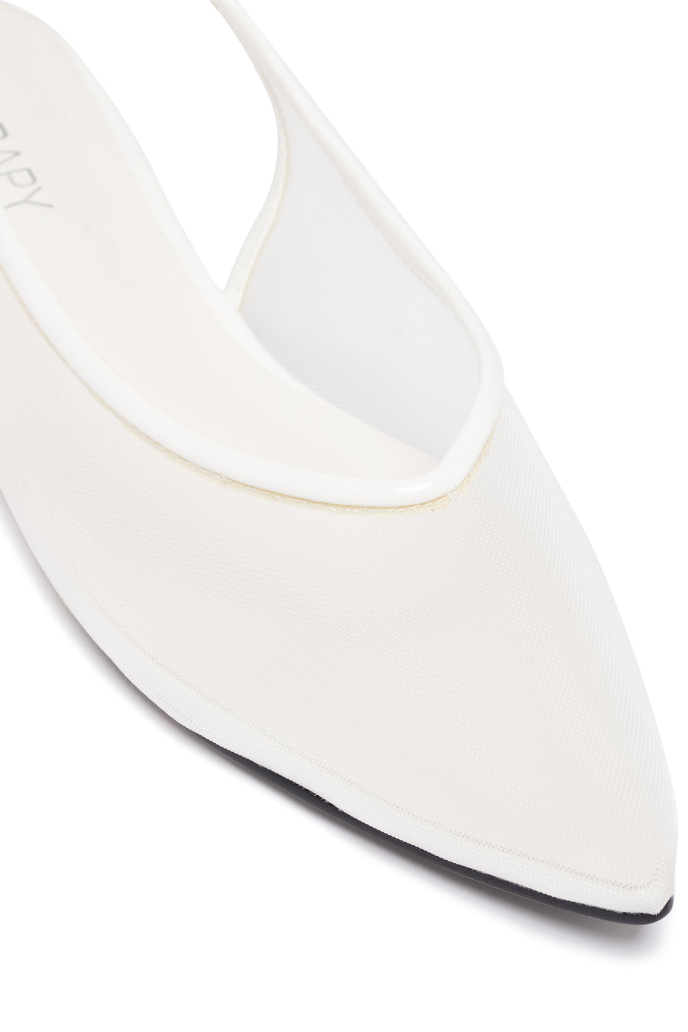 THERAPY Lazer White Patent Ballet Flat by Selfie Leslie