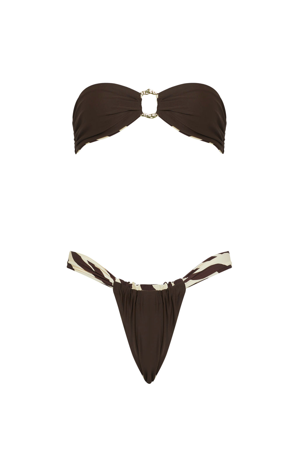 VDM Bailey Zebra Reversible Bandeau by Selfie Leslie