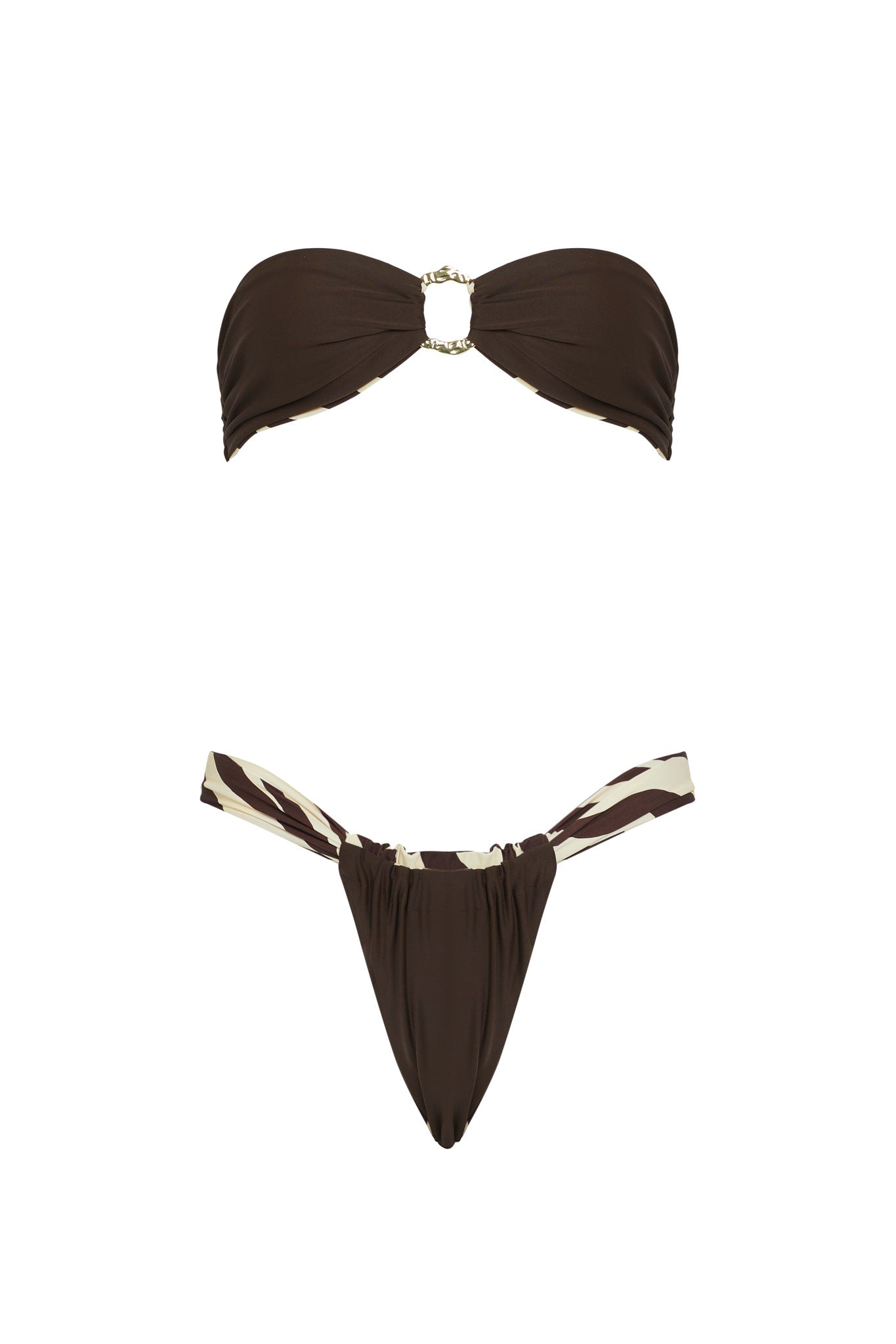 VDM Bailey Zebra Reversible Bandeau by Selfie Leslie