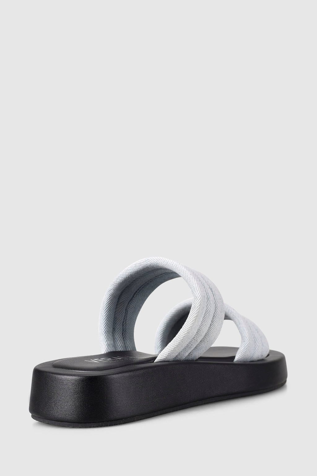 VERALi Boss Flatform Slides Denim by Selfie Leslie