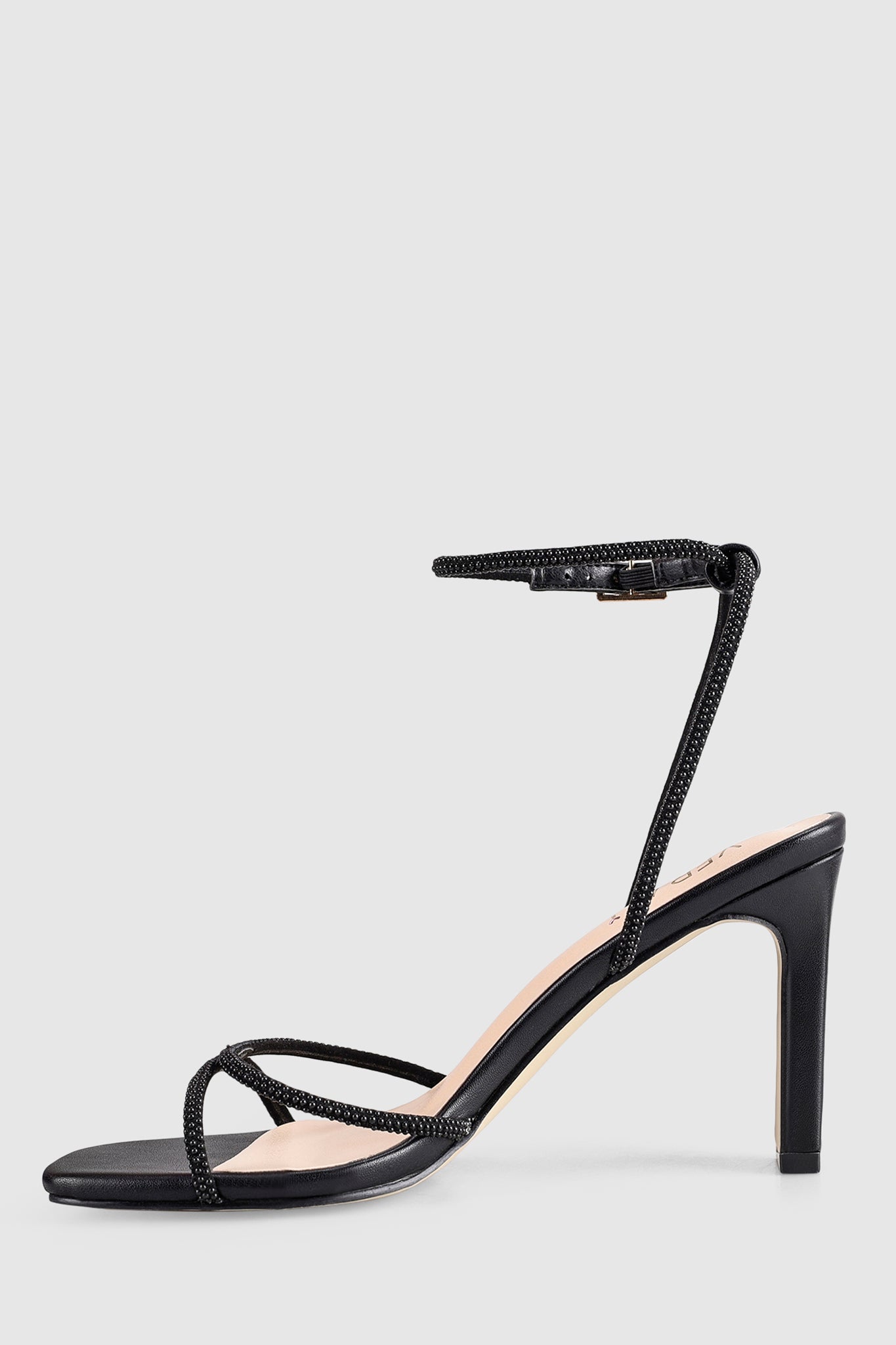 VERALi Kian Block Heel Sandals Black Pearl by Selfie Leslie