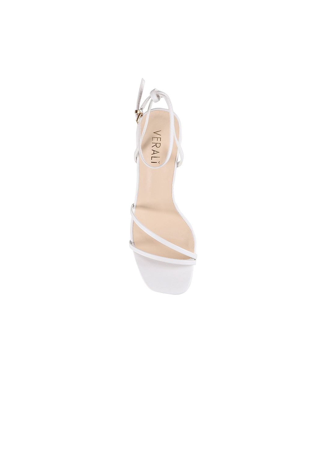 VERALi Kimmy Slim Strappy Heels White Smooth by Selfie Leslie