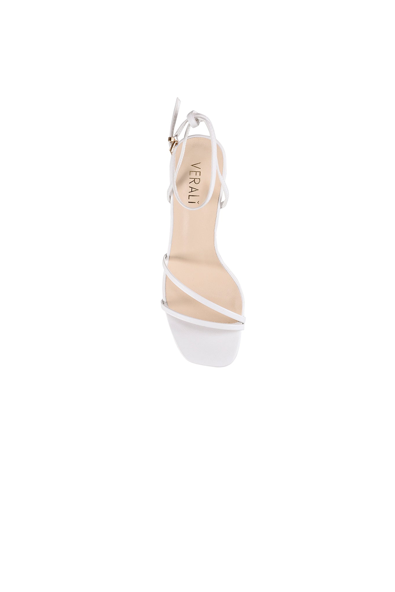 VERALi Kimmy Slim Strappy Heels White Smooth by Selfie Leslie