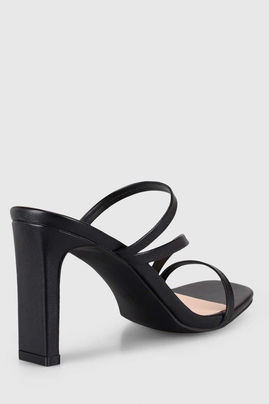 VERALi Kipper Block Heel Mules Black Smooth by Selfie Leslie