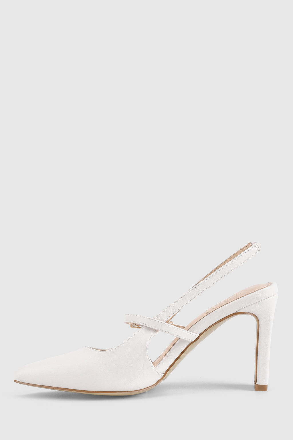 VERALi Kimchi Slingback Block Heels White by Selfie Leslie