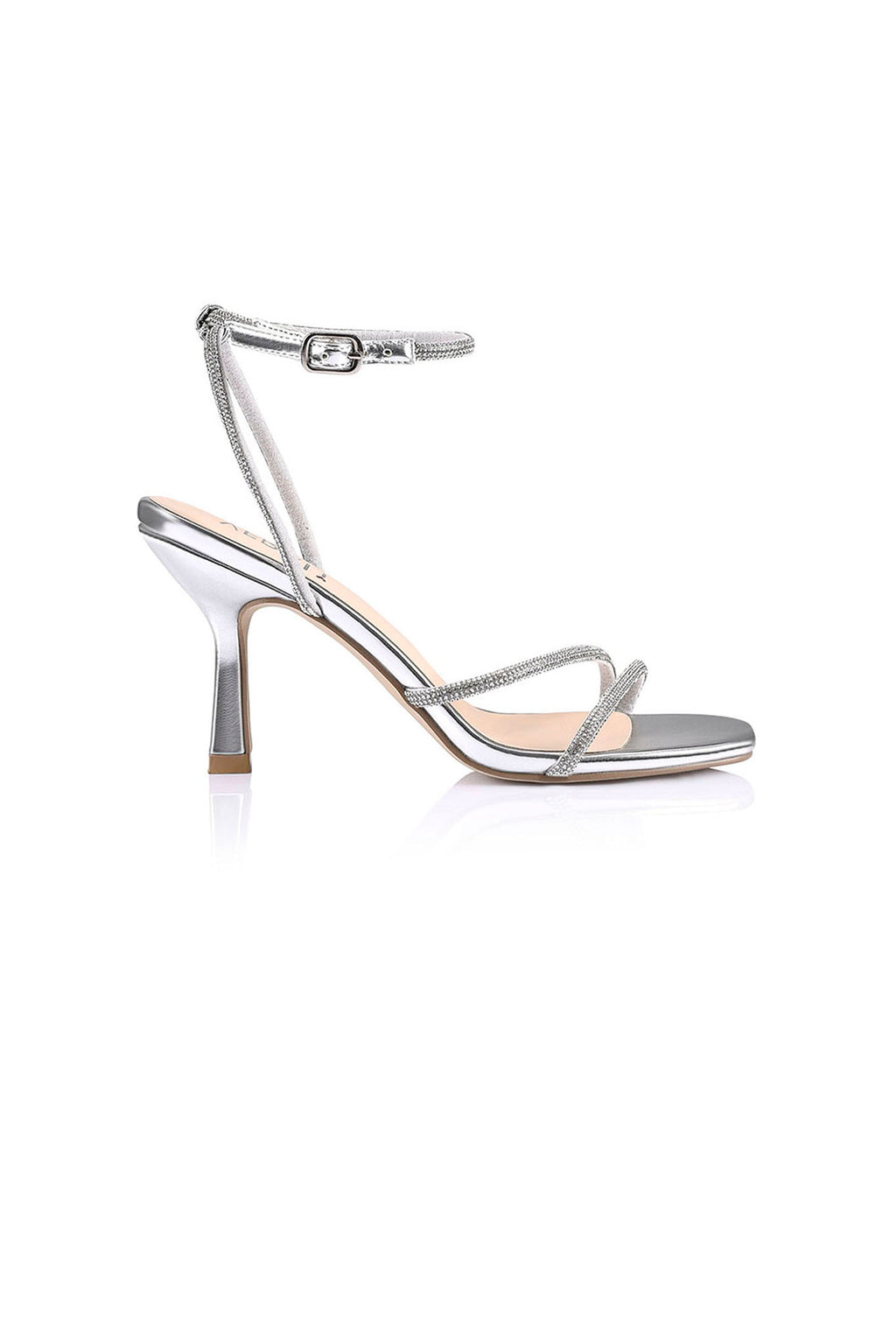 VERALi Pepper Strappy Sandals Silver by Selfie Leslie