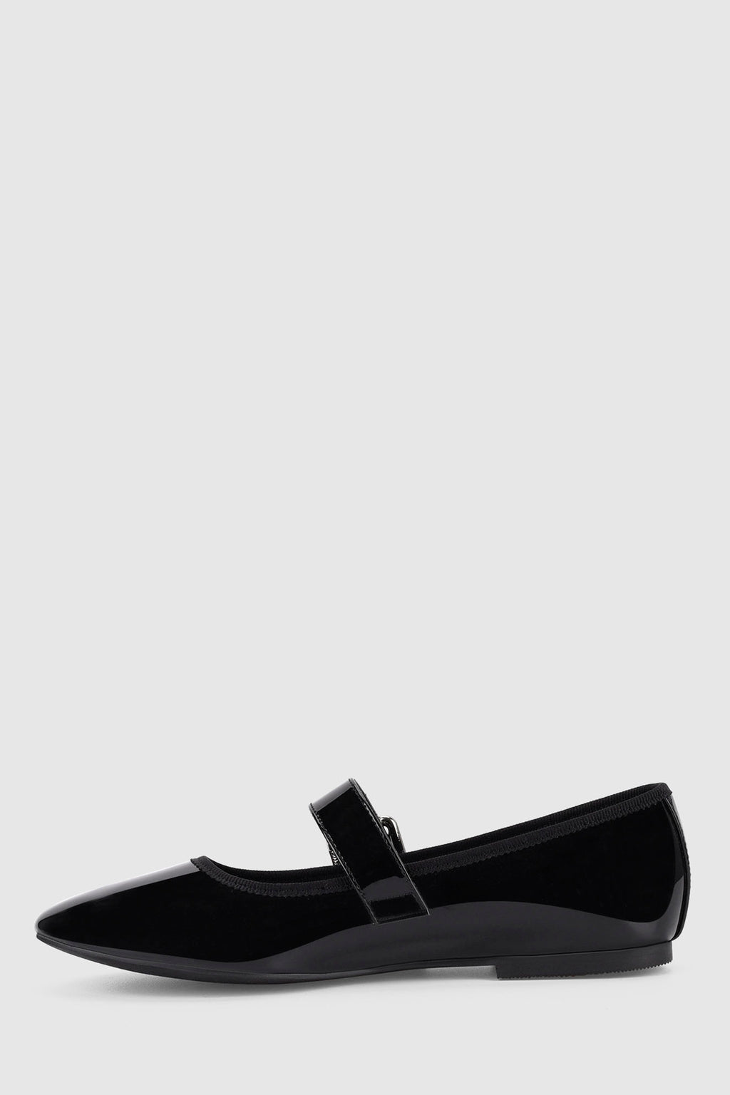 VERALi Banks Buckled Mary-Jane Flats Black Patent by Selfie Leslie