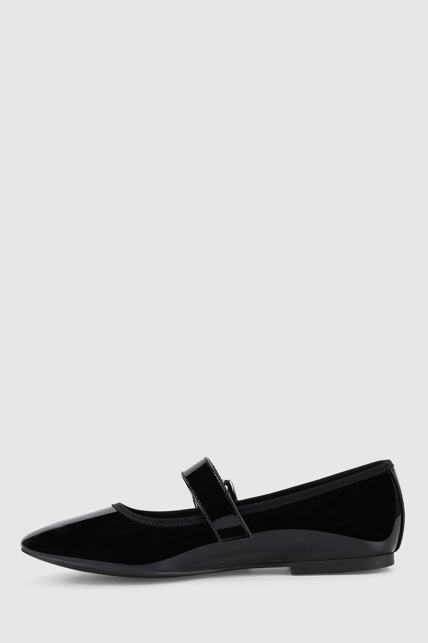 VERALi Banks Buckled Mary-Jane Flats Black Patent by Selfie Leslie