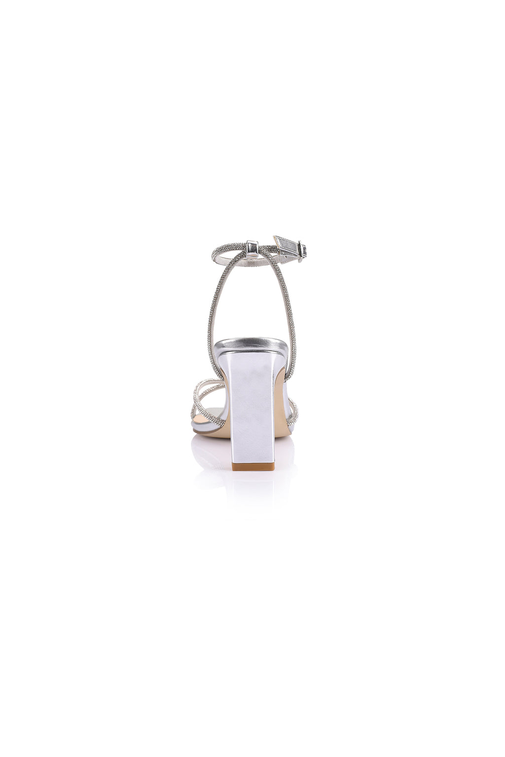 VERALi Kian Block Heel Sandals Silver by Selfie Leslie
