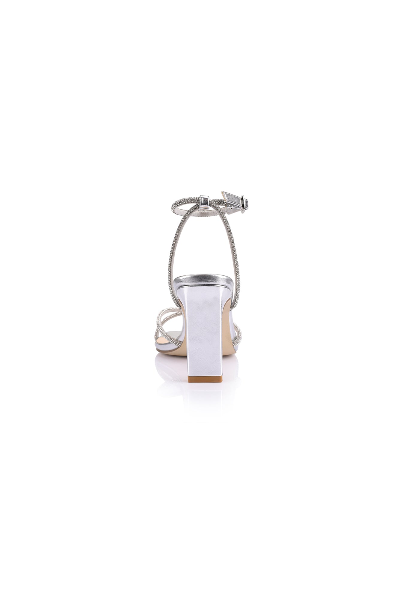 VERALi Kian Block Heel Sandals Silver by Selfie Leslie