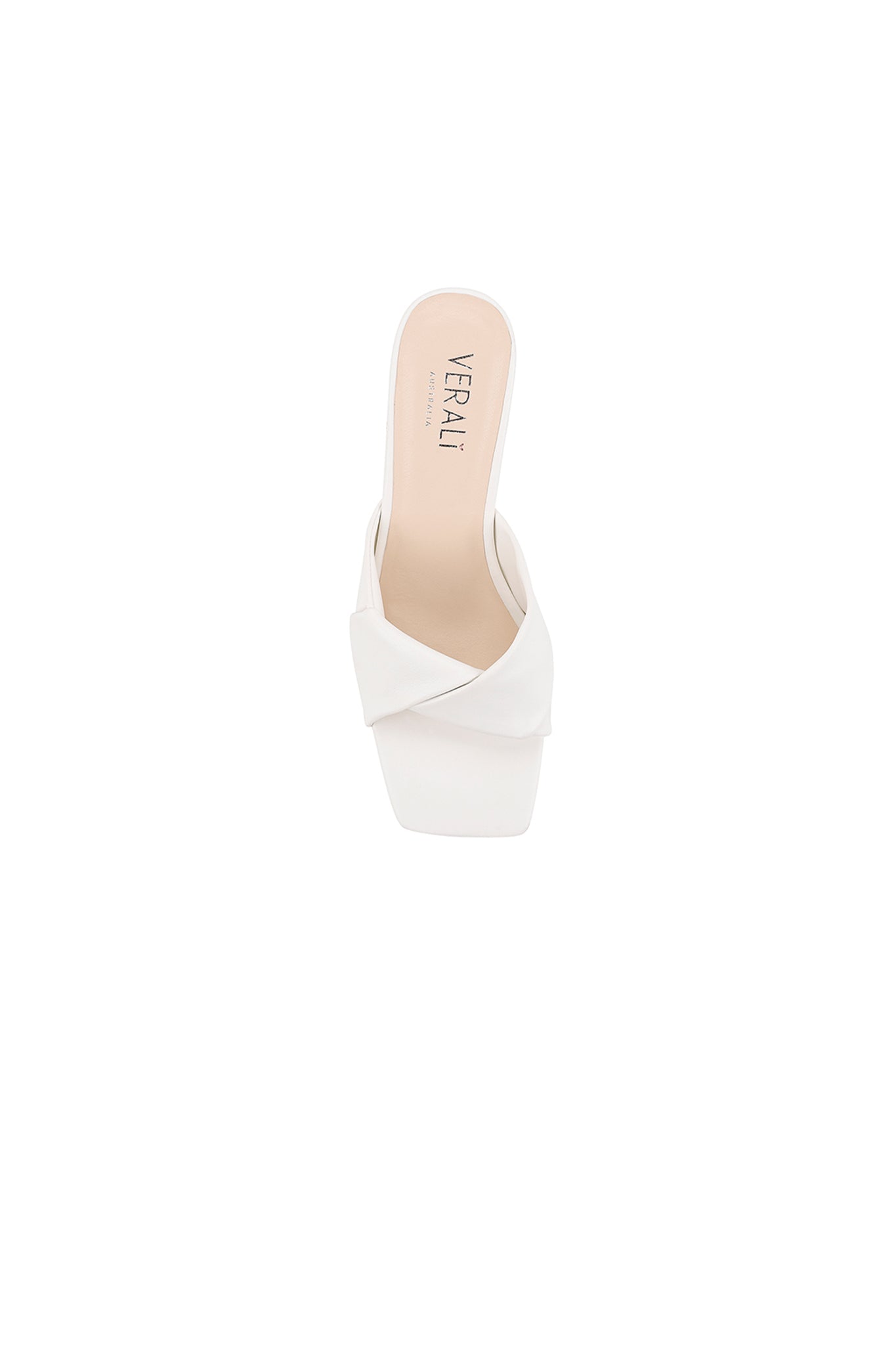 VERALi Stella Block Heel Mules Chalk Smooth by Selfie Leslie