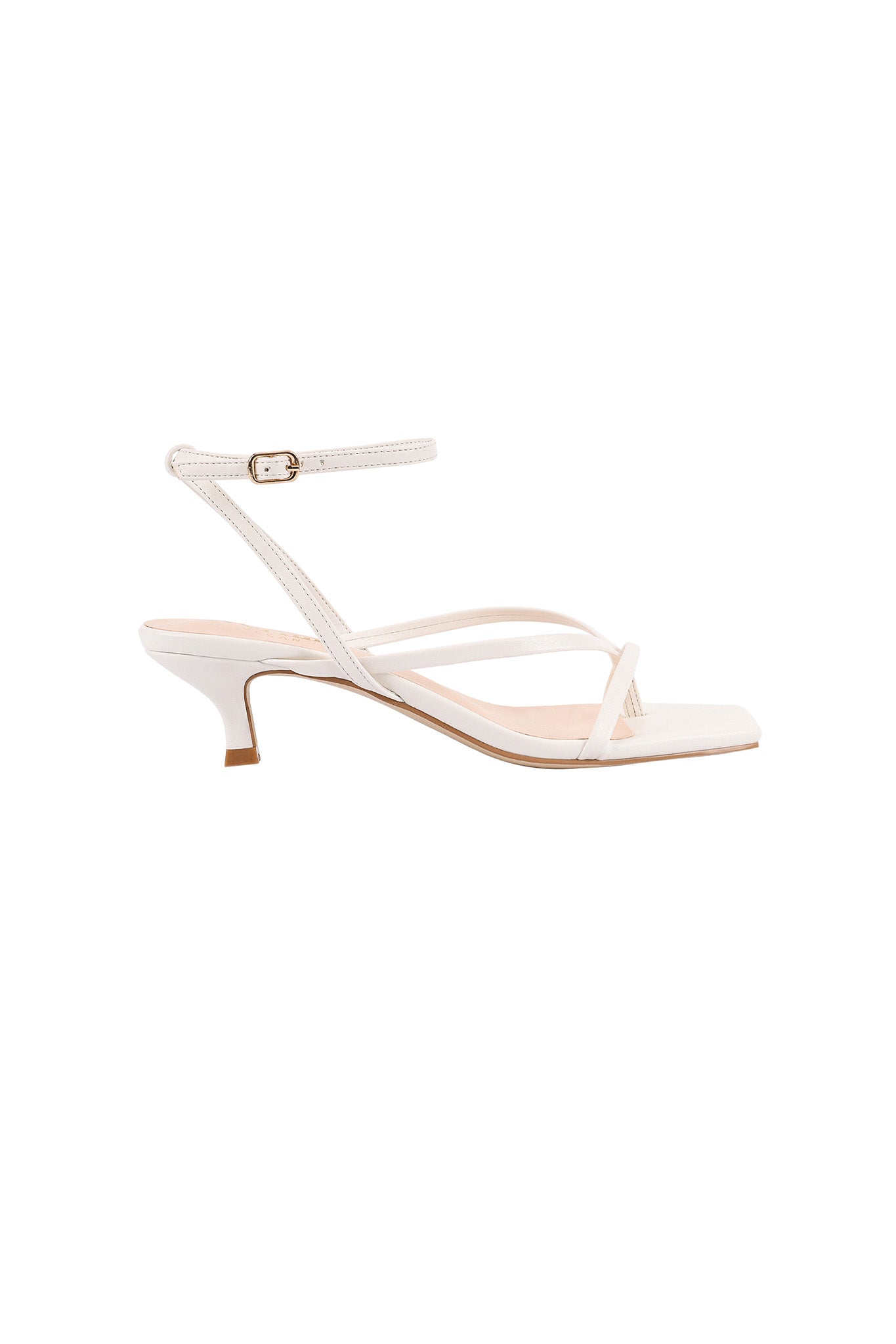 VERALi Maeve Kitten Heel Chalk White by Selfie Leslie