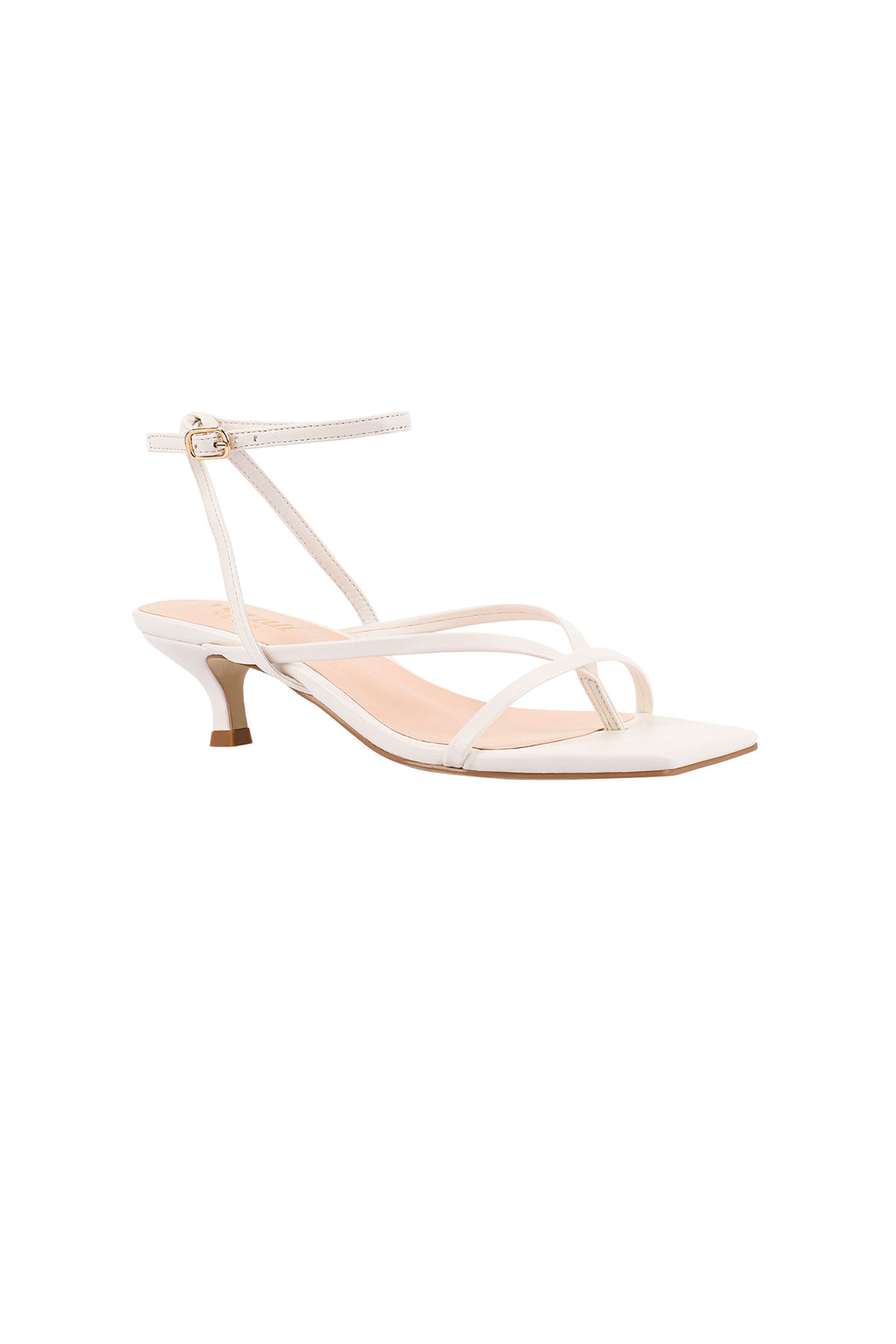 VERALi Maeve Kitten Heel Chalk White by Selfie Leslie