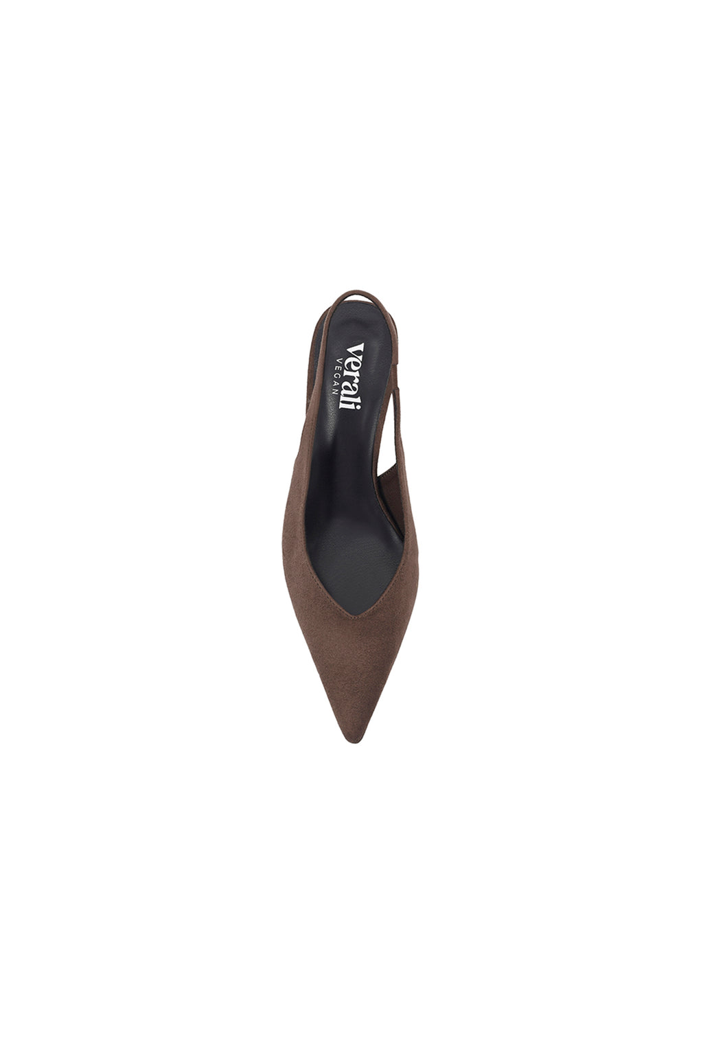 VERALI Lush Slingback Kitten Heels Chocolate by Selfie Leslie