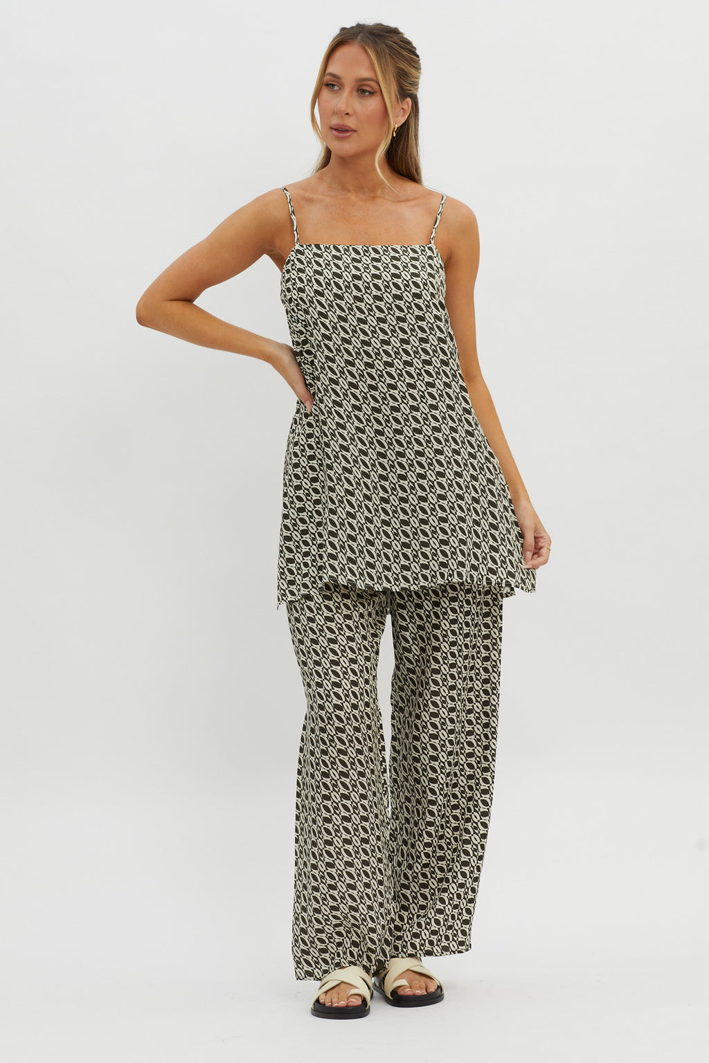 Avenue Longline Top Print Solna by Selfie Leslie