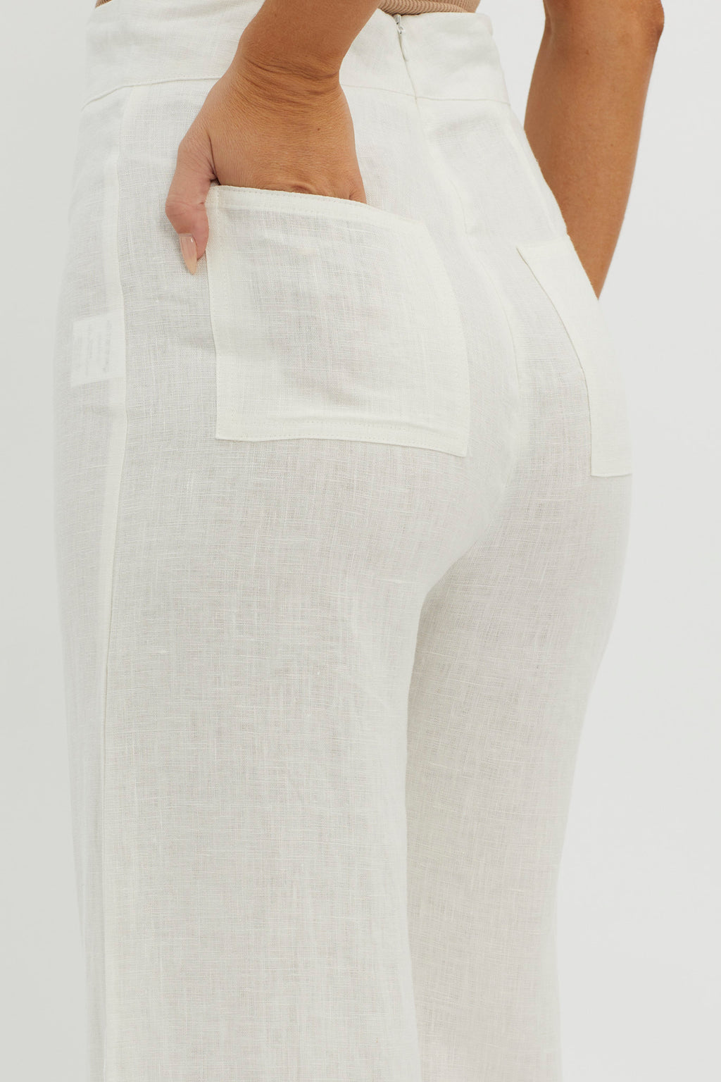 Wanda Wide Leg Pants White by Selfie Leslie