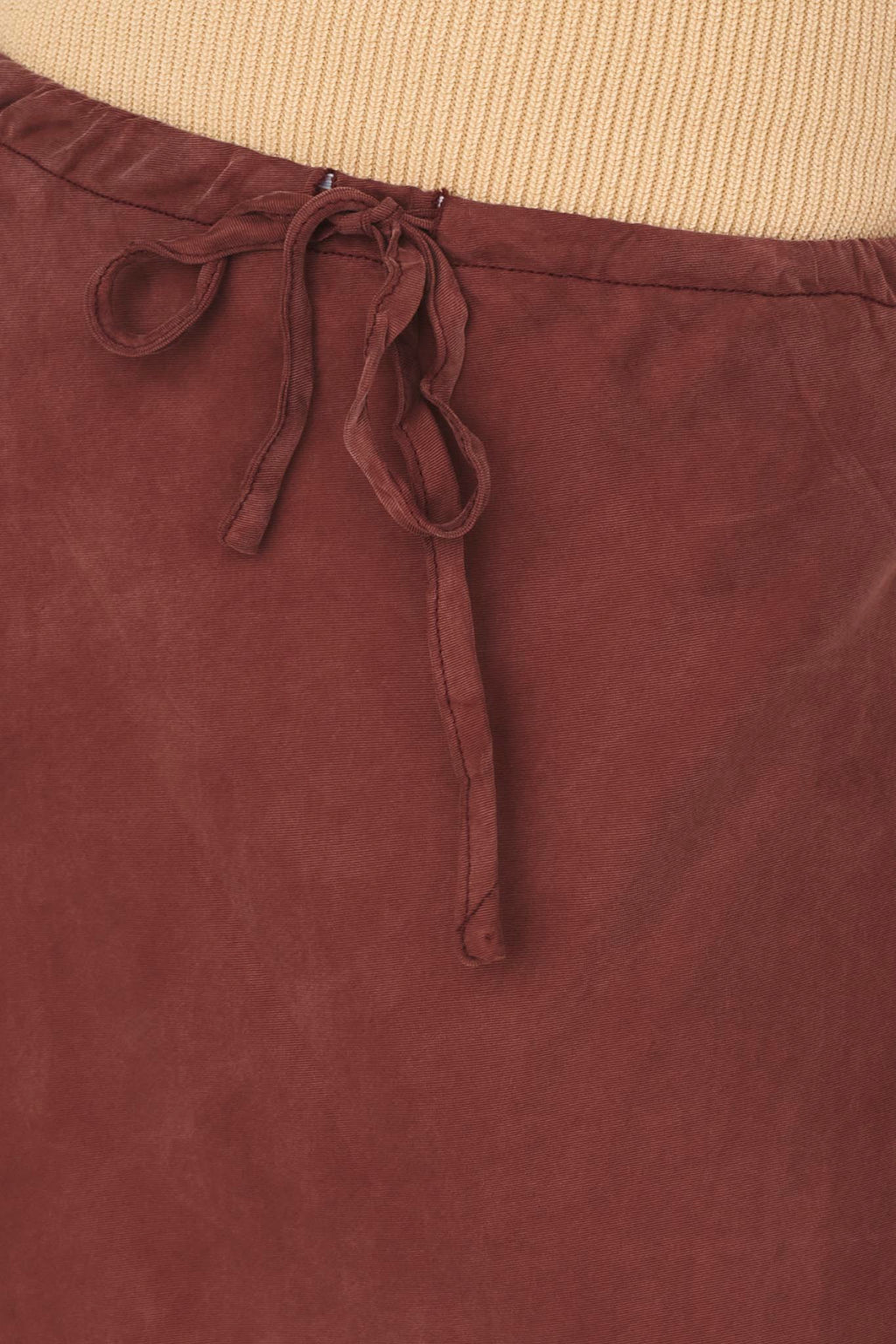 Merisa Drawstring Midi Skirt Choco by Selfie Leslie