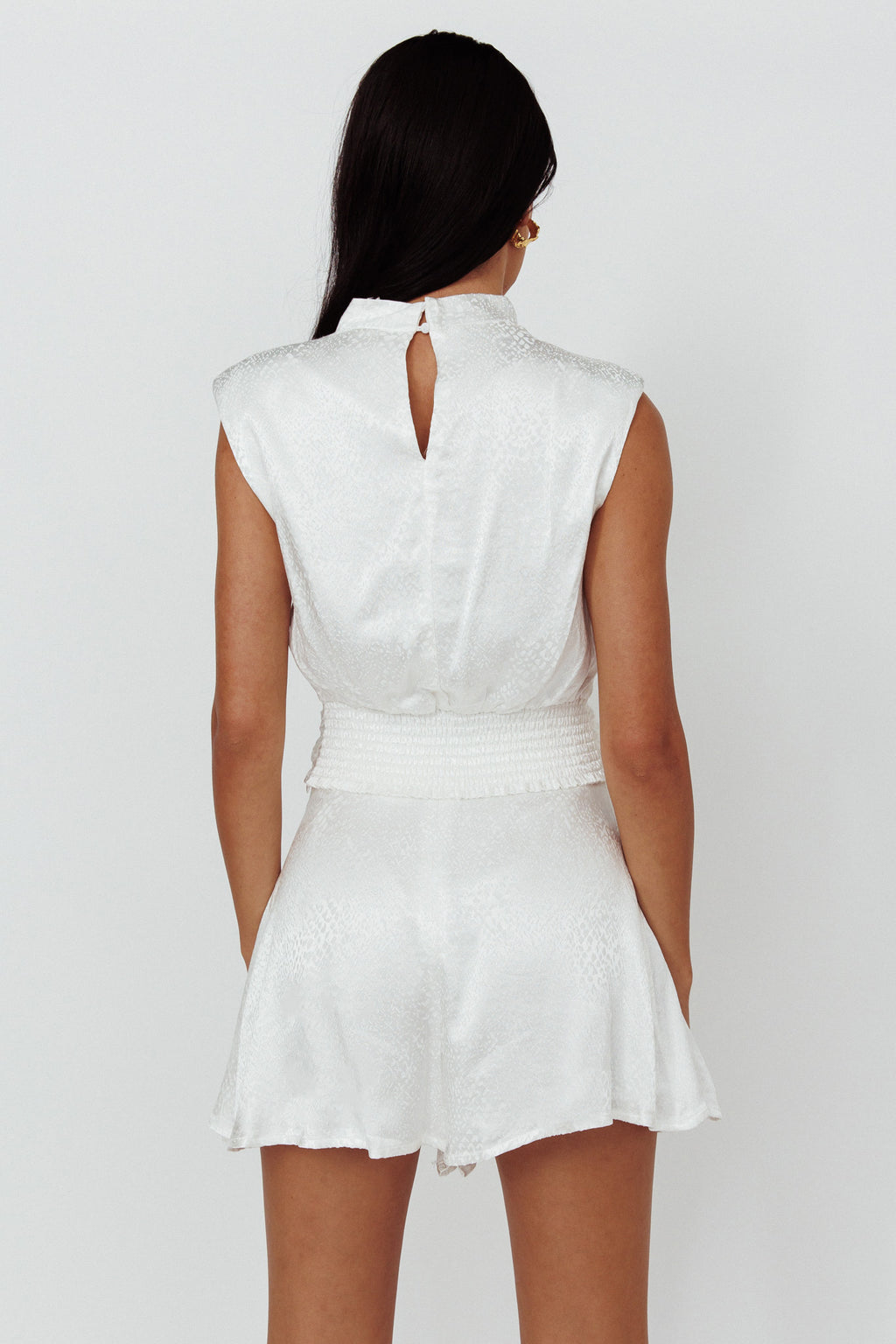Cruising Twist Waist Top White by Selfie Leslie