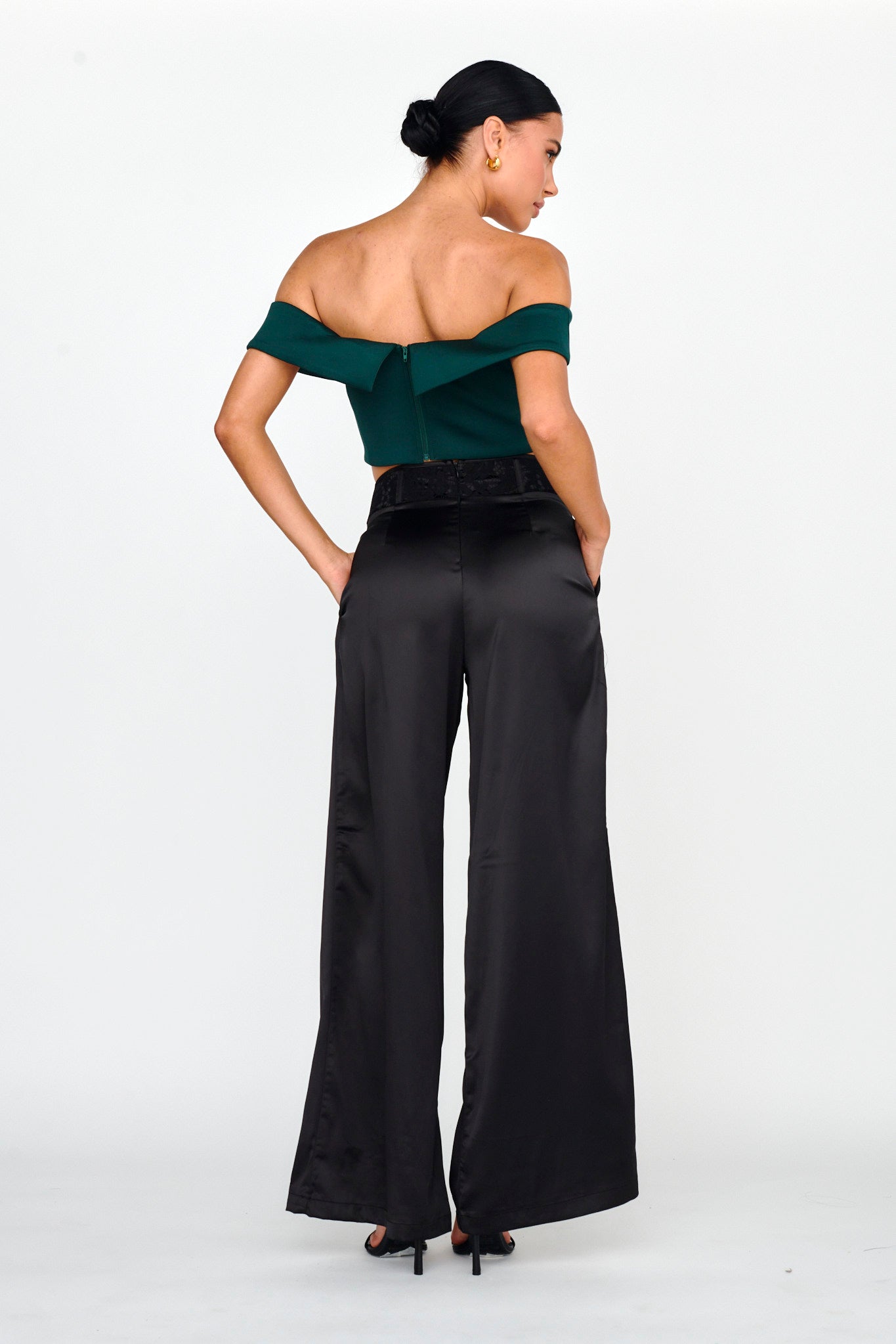 black lace dress pants Meet Me Later Lace Pants M Black by Lane 201