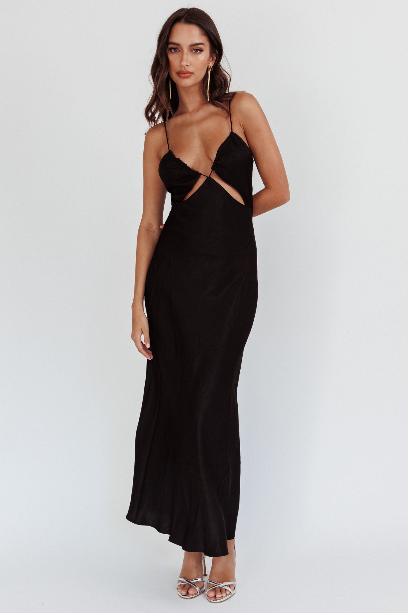 Shop the Casa Nova Cut-Out String Dress Black | Selfie Leslie