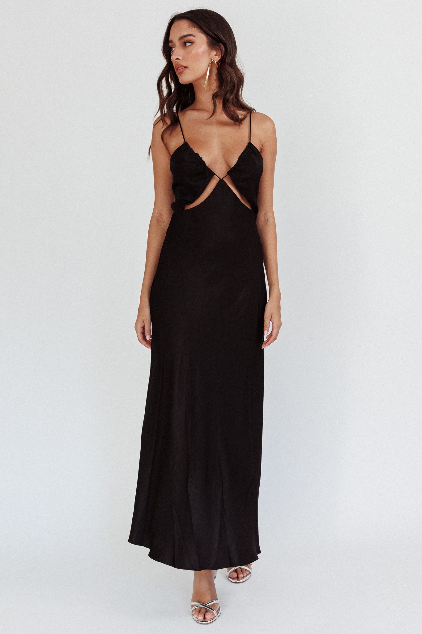 Shop the Casa Nova Cut-Out String Dress Black | Selfie Leslie