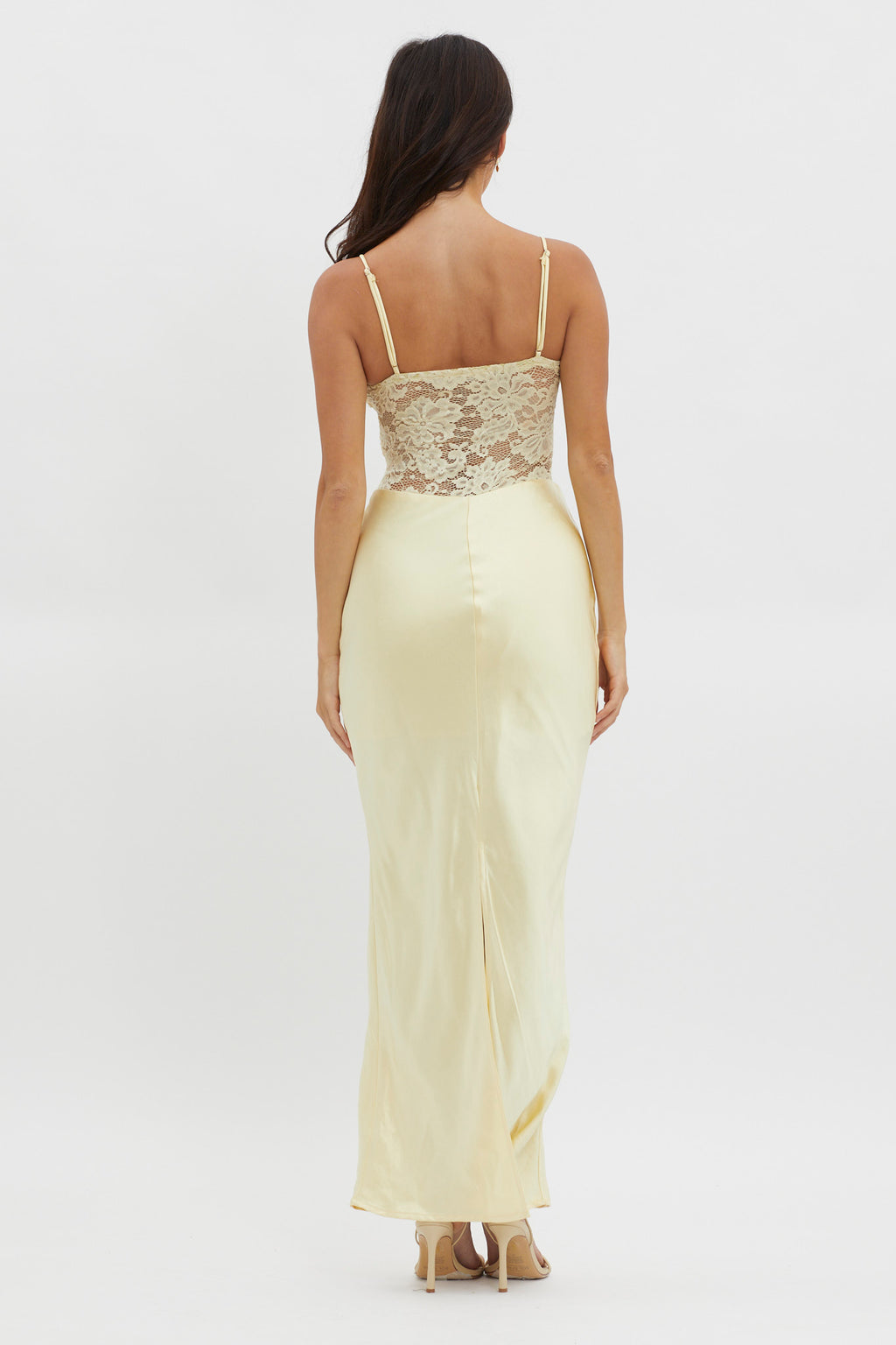 Moon Magic Floral Bodice Dress Lemon by Selfie Leslie