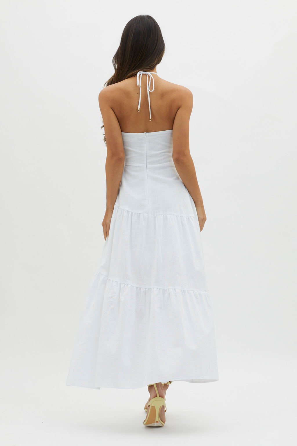 Bondi Rose Decoration Maxi Dress White by Selfie Leslie