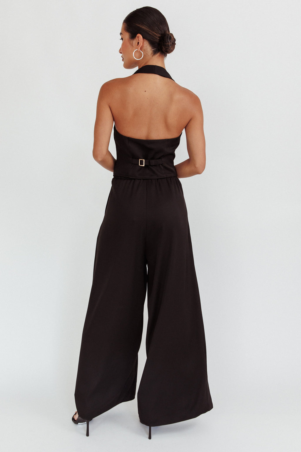 Tammi Wide Leg Pants Black by Selfie Leslie