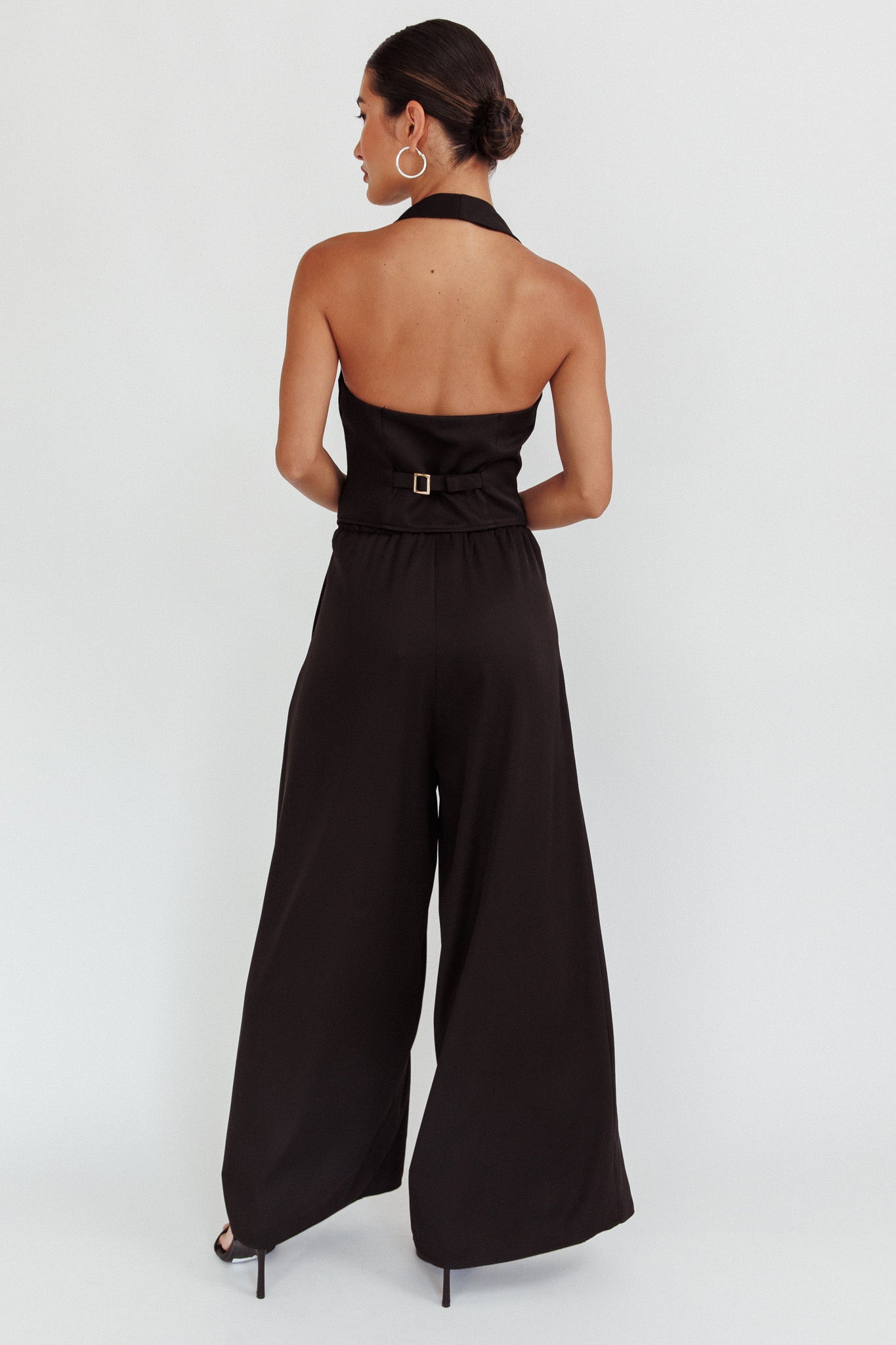 Tammi Wide Leg Pants Black by Selfie Leslie