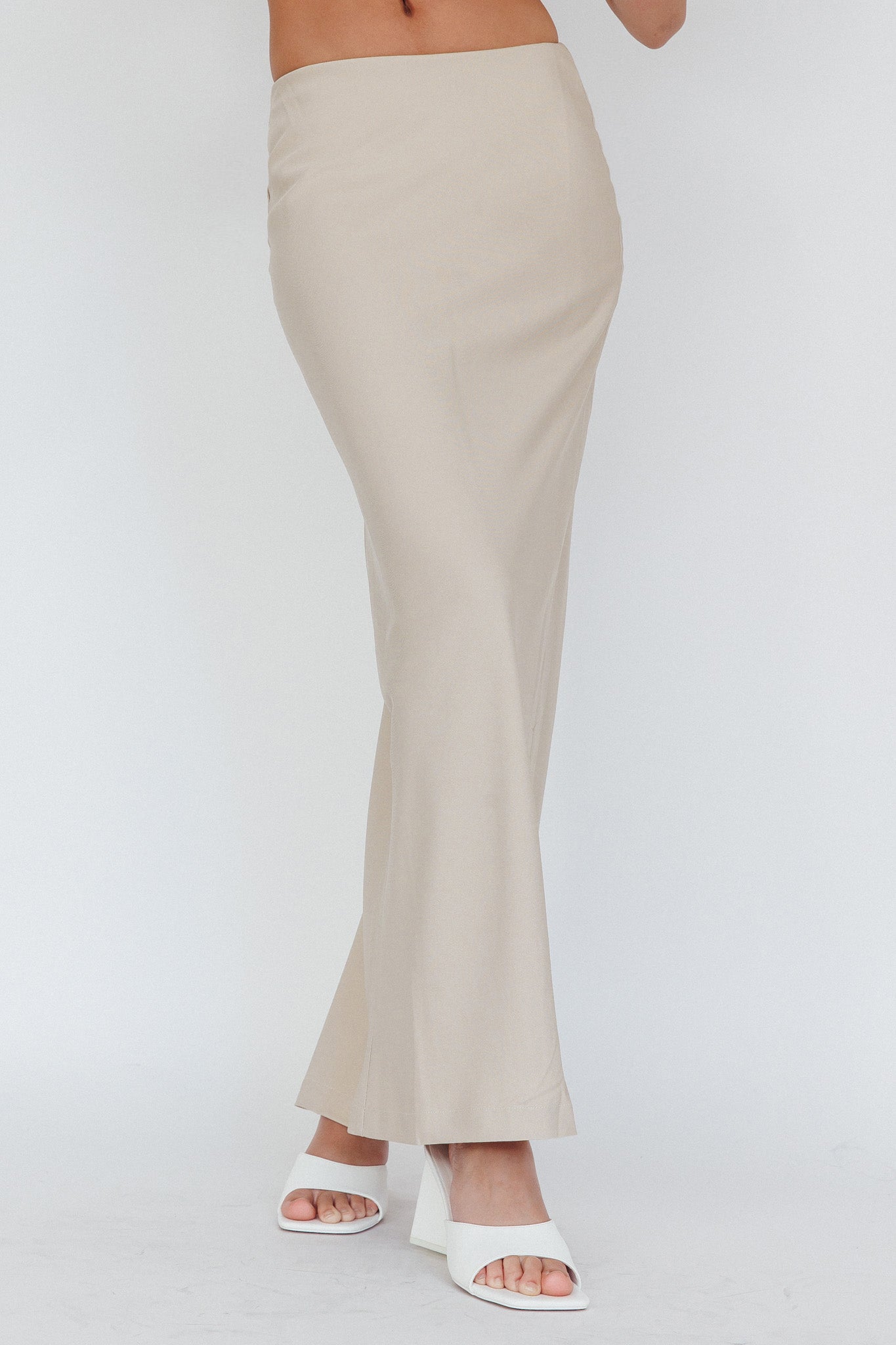 Valencia Flare Midi Skirt Oat by Selfie Leslie