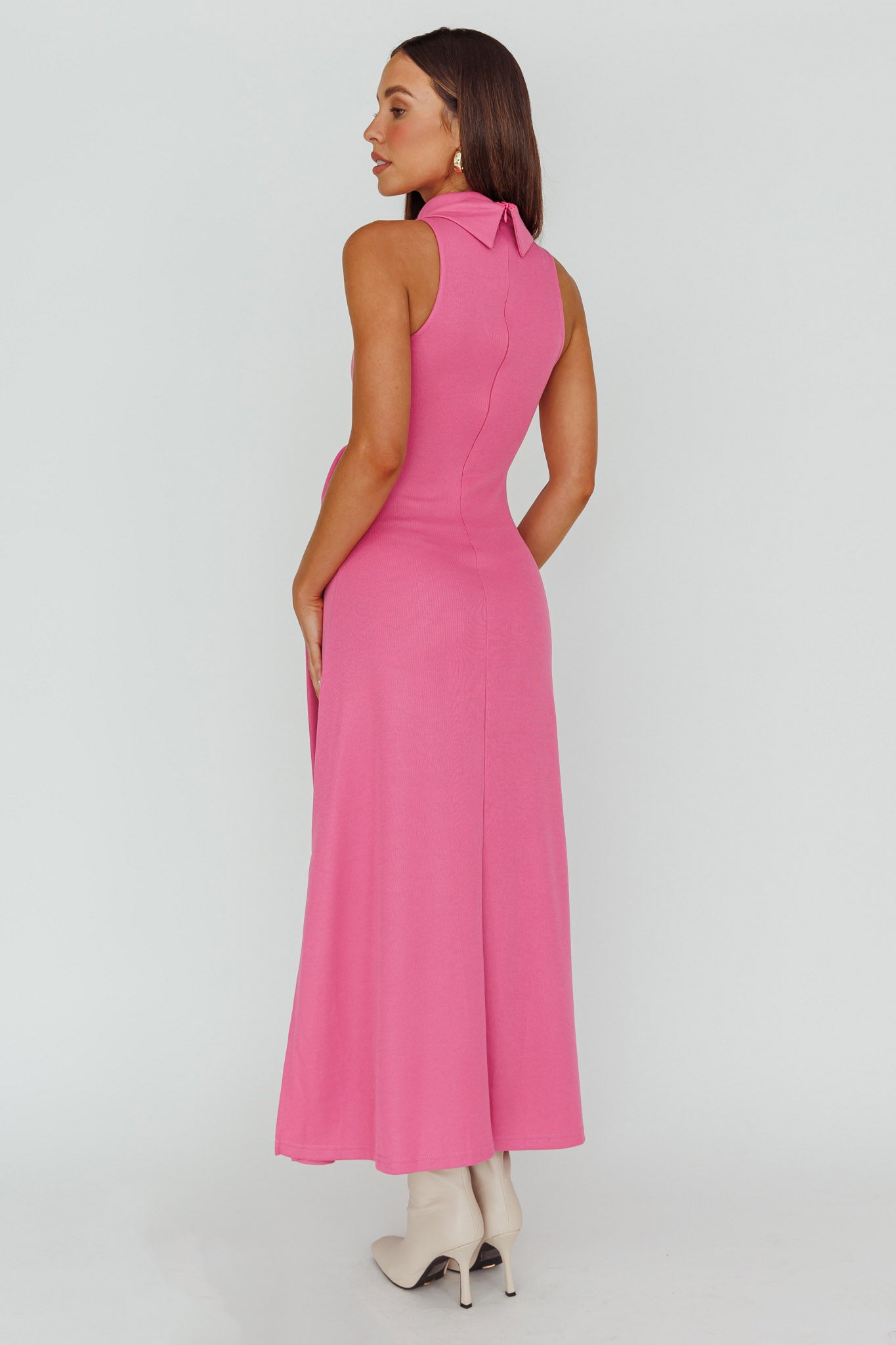 Make A Way Sleeveless Turtleneck Dress Pink - XS Make A Way Sleeveless Turtleneck Dress Pink - XS