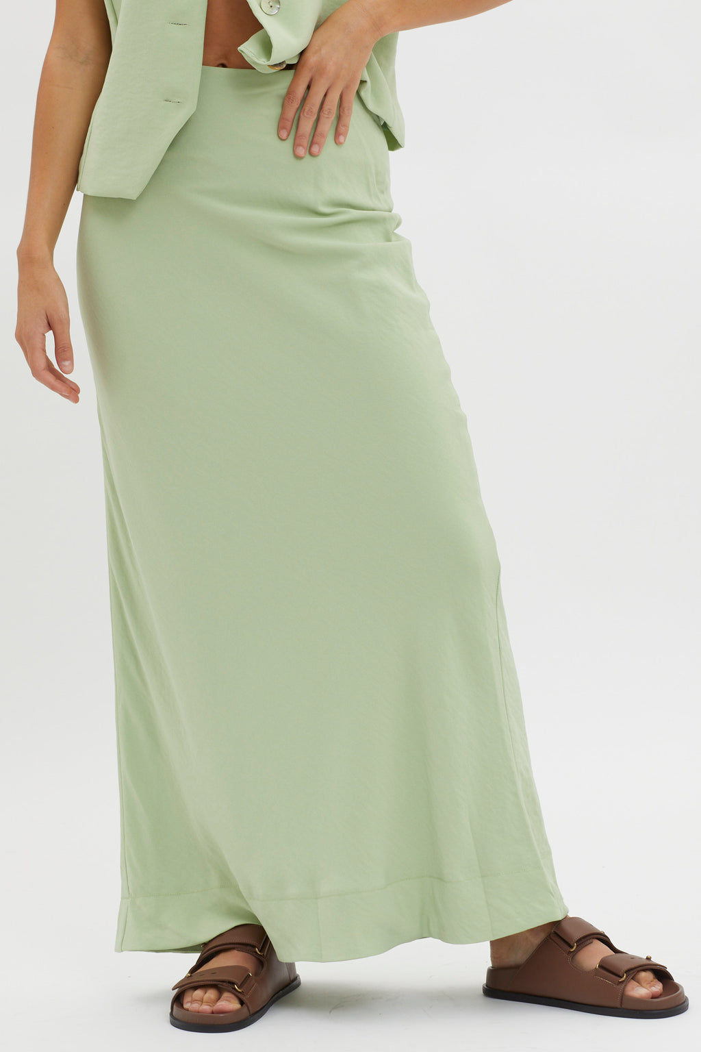 Philomena Midi Skirt Sage by Selfie Leslie