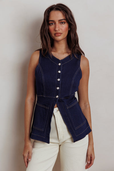AMOMENTO/アモーメント DENIM VEST ベスト AMOMENTO（アモーメント）の「【AMOMENTO / アモーメント】WOOL