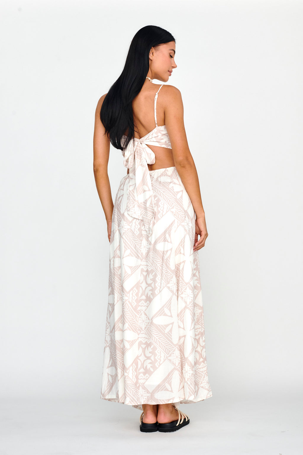 Sought After Maxi Skirt Print Latte by Selfie Leslie