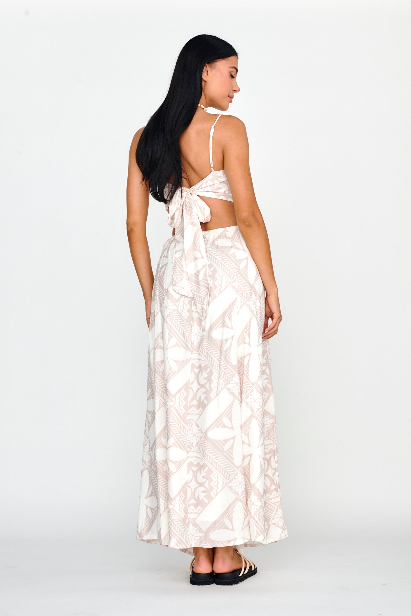 Sought After Maxi Skirt Print Latte by Selfie Leslie