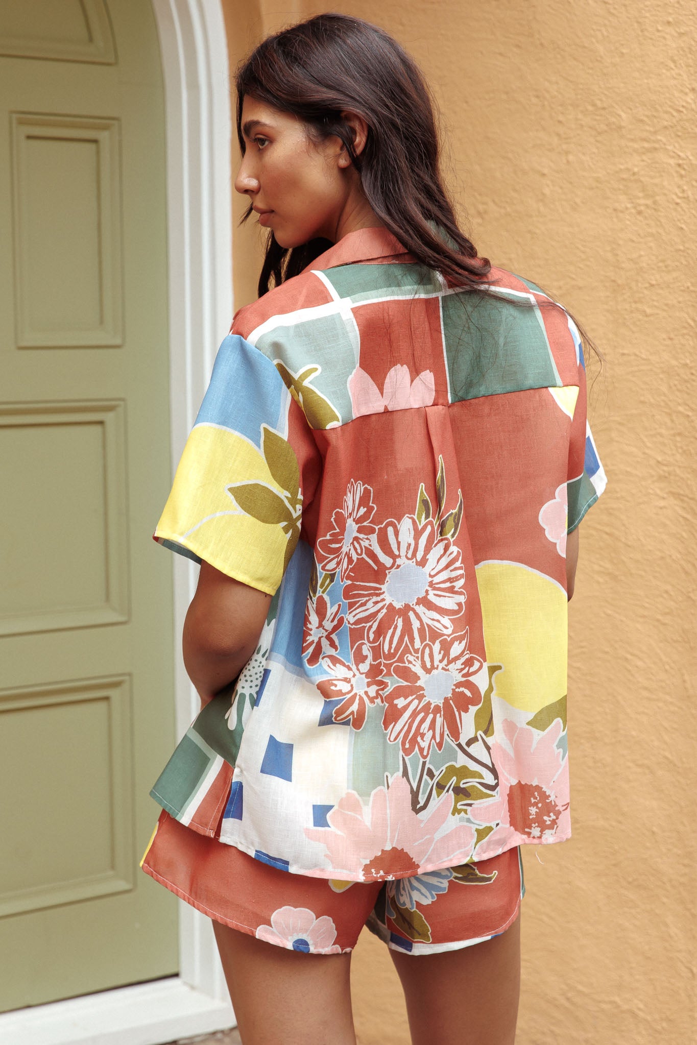 Swing Of Things Pocket Shirt Citrus Terracotta by Selfie Leslie