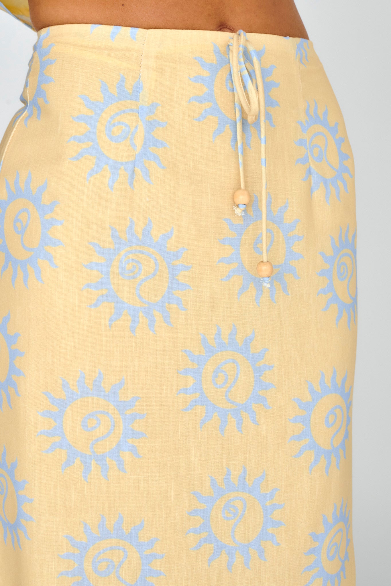 Sun Days Midi Skirt Sun Lemon by Selfie Leslie