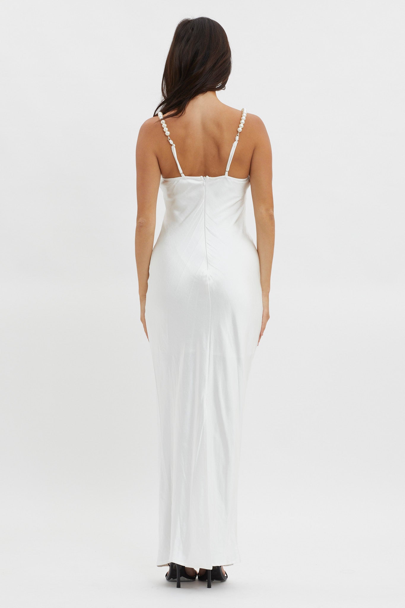 Saving Grace Pearl Strap Maxi Dress Oyster Selfie Leslie Saving Grace Pearl Strap Maxi Dress Oyster Selfie Leslie