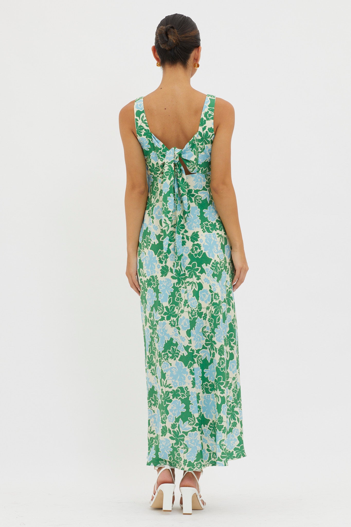 Living Hope Tied Back Maxi Dress Green by Selfie Leslie