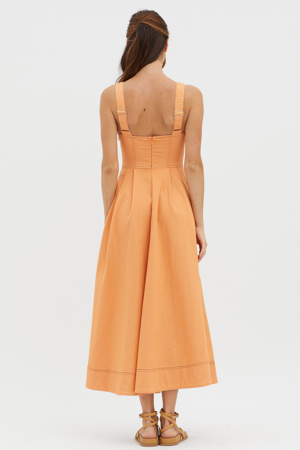 Isadore V-Bust Midi Dress Mango by Selfie Leslie