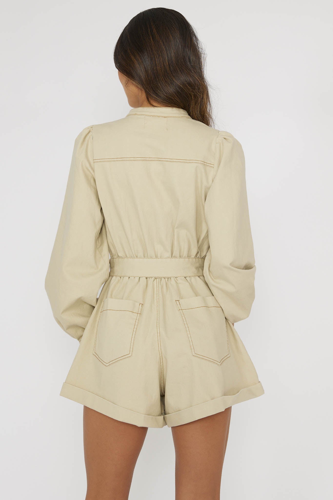 Real World Zip Front Romper Butter by Selfie Leslie
