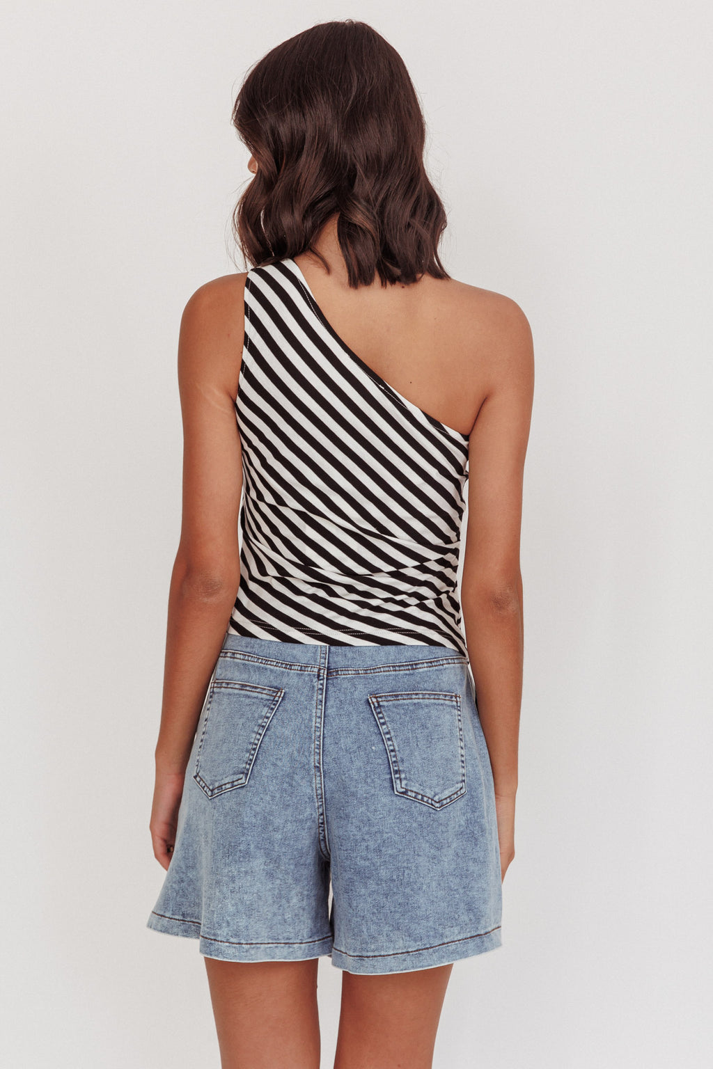 Ottawa Zipper Shorts Denim Blue by Selfie Leslie
