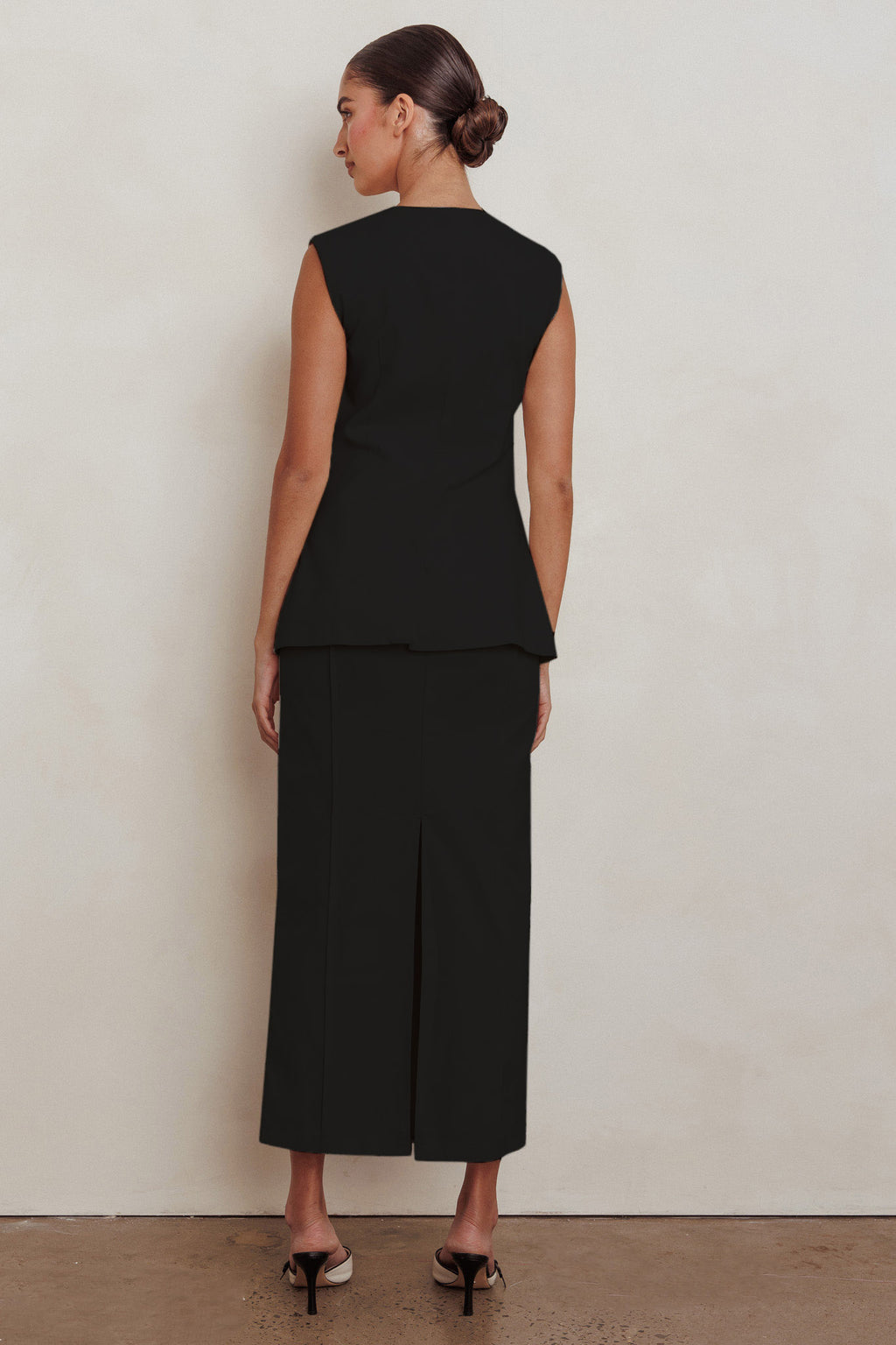 Sweet Treat Column Maxi Skirt Black by Selfie Leslie