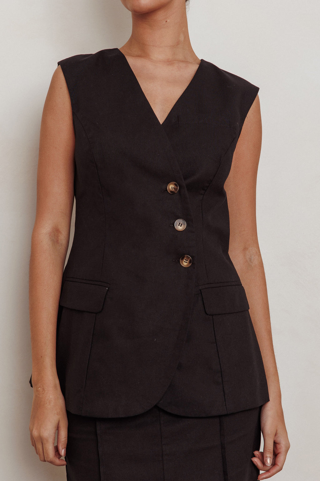 Sweet Treat Sleeveless Top Black by Selfie Leslie