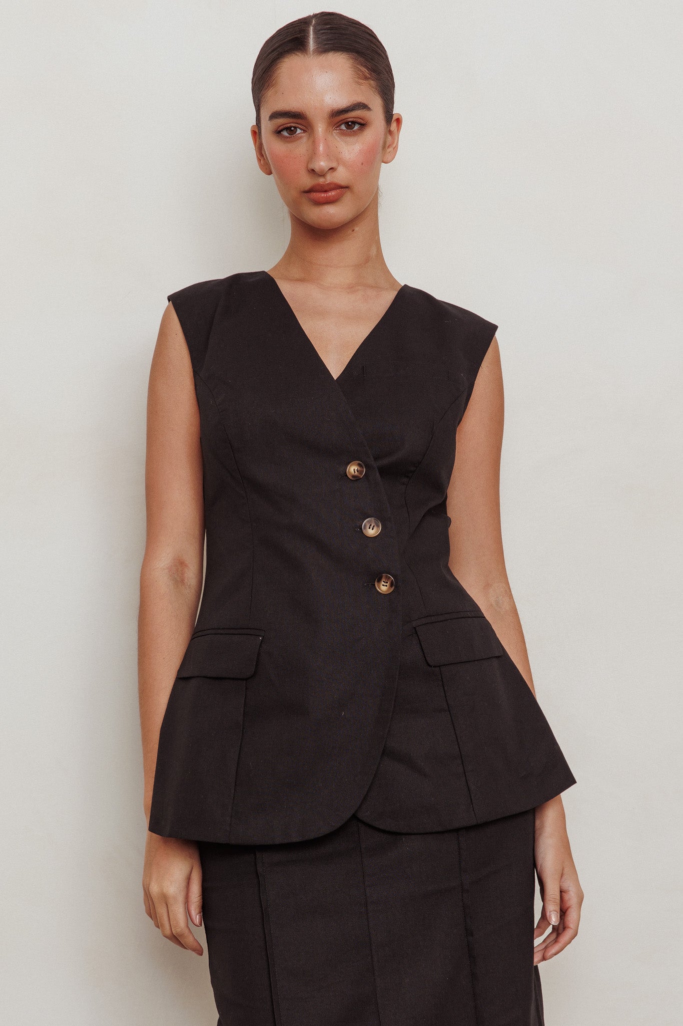 Sweet Treat Sleeveless Top Black by Selfie Leslie